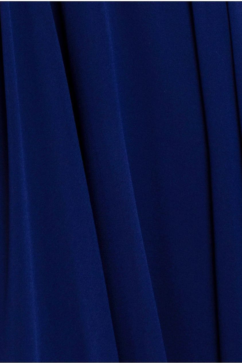 Navy Cowl Neck Flowy Chiffon Maxi Dress DR3335A