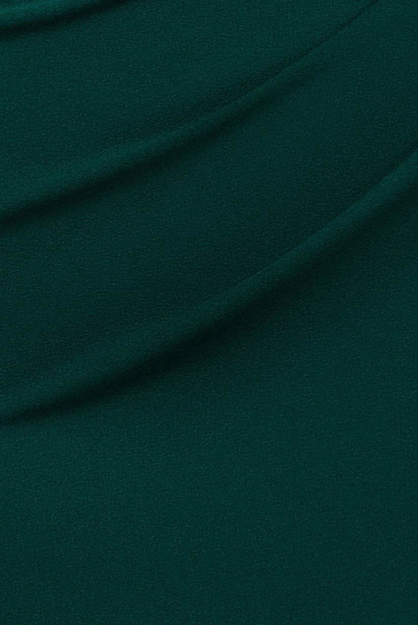 Emerald Green Off-Shoulder Draped Sleeve Maxi Dress DR3259